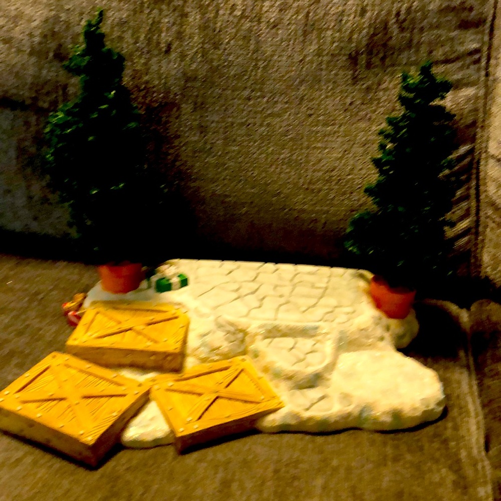 Cherished Teddies Santa’s workshop display
